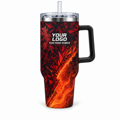 HVA003 personalized tumbler 40oz front product mockup