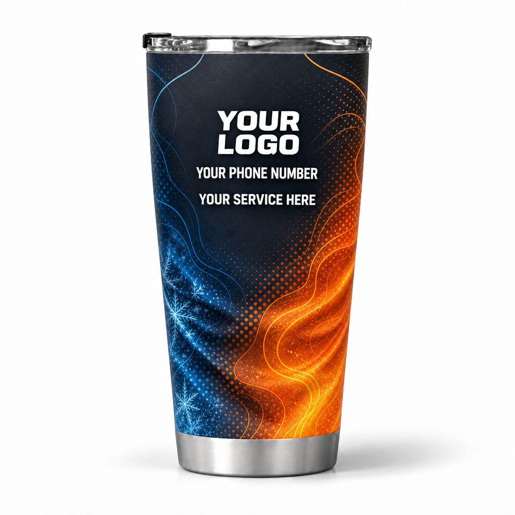 HVA004 personalized tumbler 20oz back product mockup