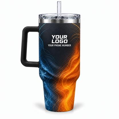 HVA004 personalized tumbler 40oz back product mockup