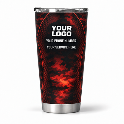 HVA005 personalized tumbler 20oz back product mockup