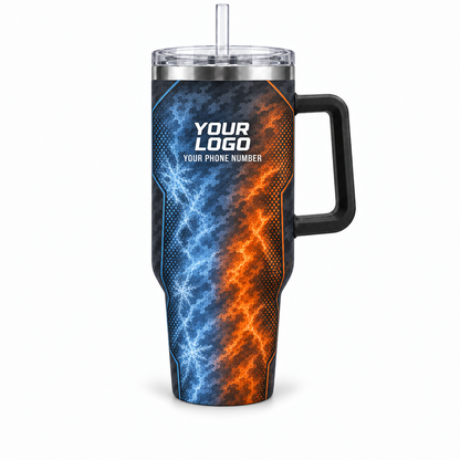 HVA006 personalized tumbler 40oz front product mockup