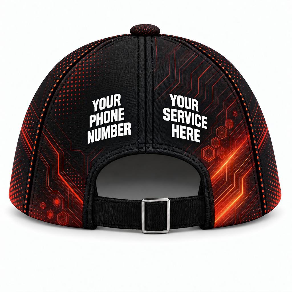 HVA007 personalized cap back product mockup