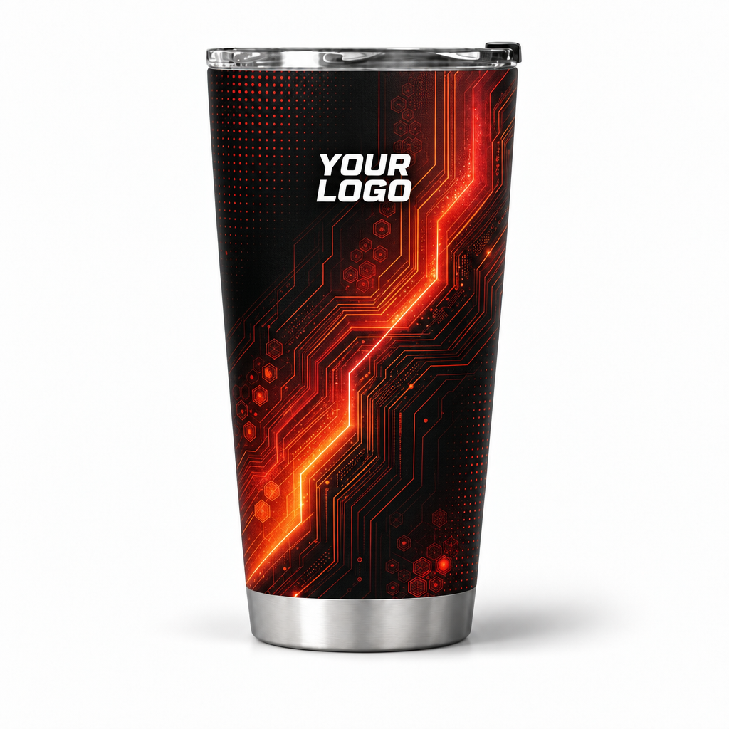 HVA007 personalized tumbler 20oz front product mockup