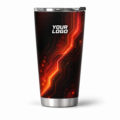 HVA007 personalized tumbler 20oz front product mockup