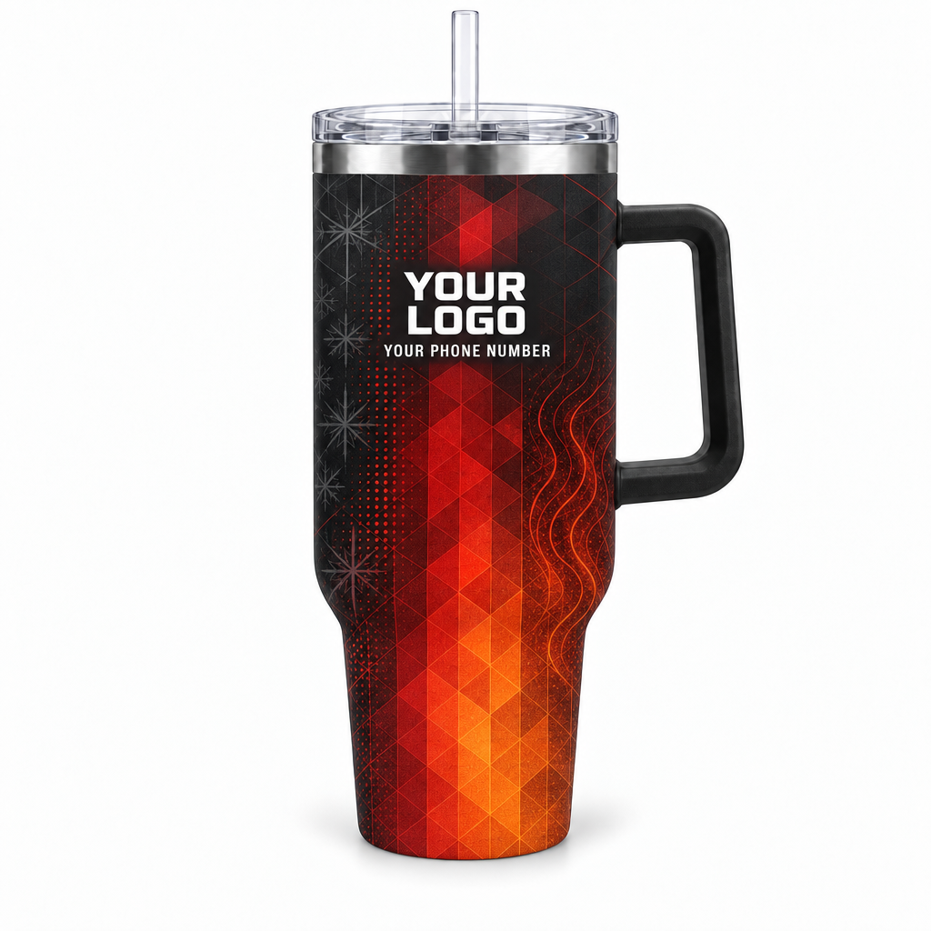 HVA008 personalized tumbler 40oz front product mockup