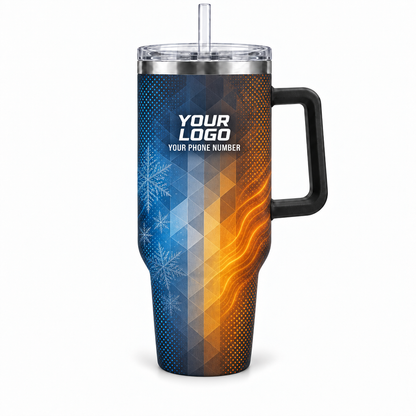 HVA009 personalized tumbler 40oz front product mockup