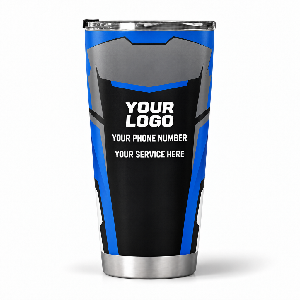 HVMC01B personalized tumbler 20oz back product mockup