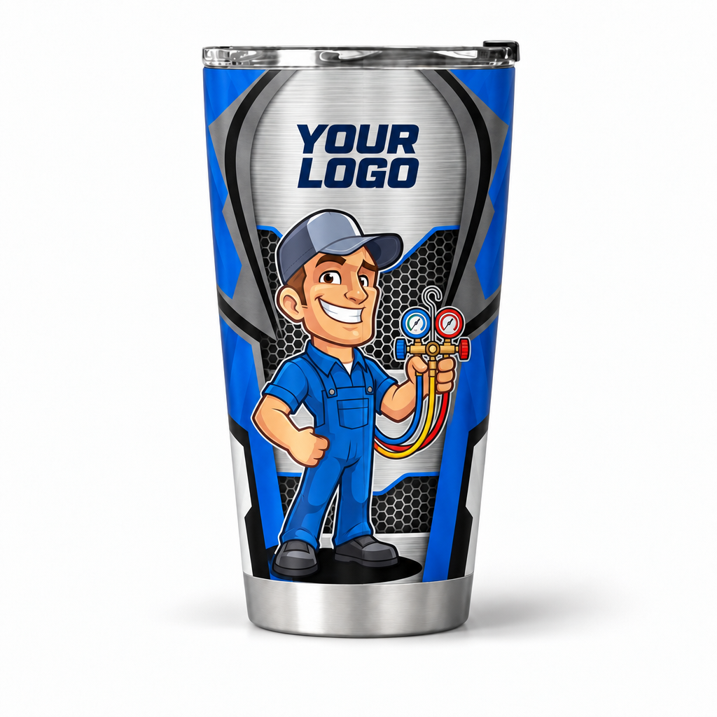 HVMC01B personalized tumbler 20oz front product mockup