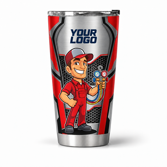 HVMC01R personalized tumbler 20oz front product mockup