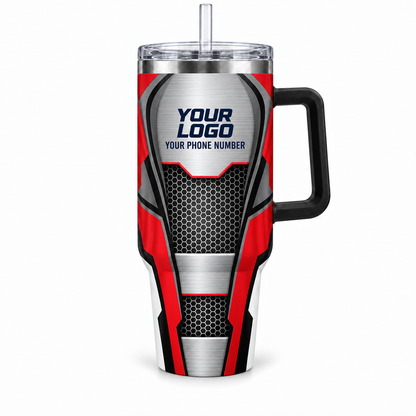 HVMC01R personalized tumbler 40oz front product mockup