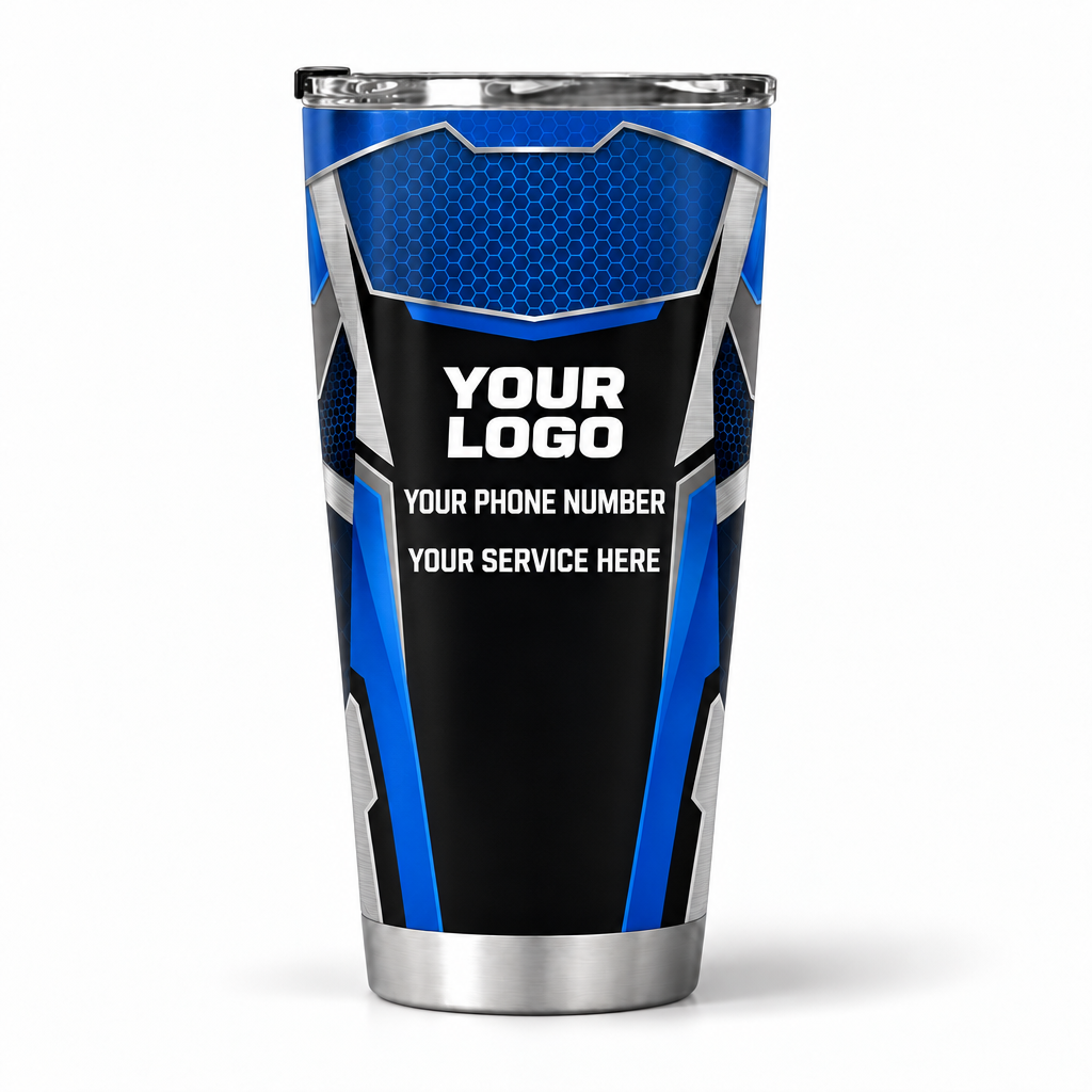 HVMC02B personalized tumbler 20oz back product mockup