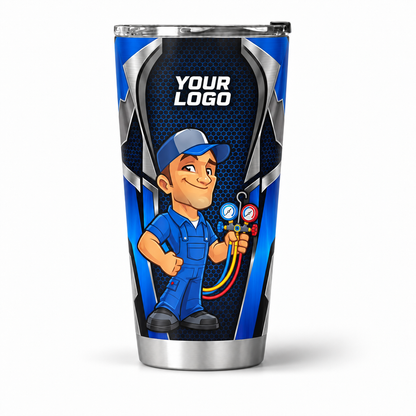HVMC02B personalized tumbler 20oz front product mockup