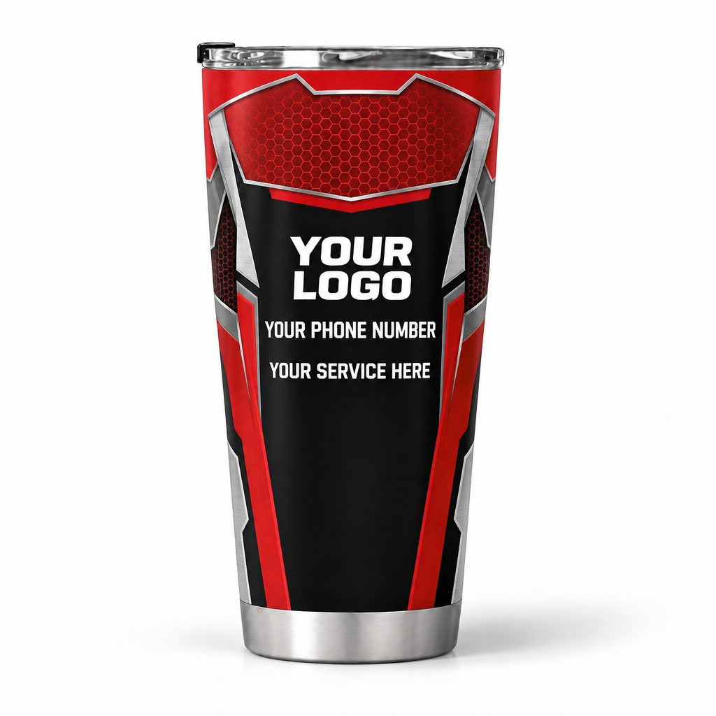 HVMC02R personalized tumbler 20oz back product mockup