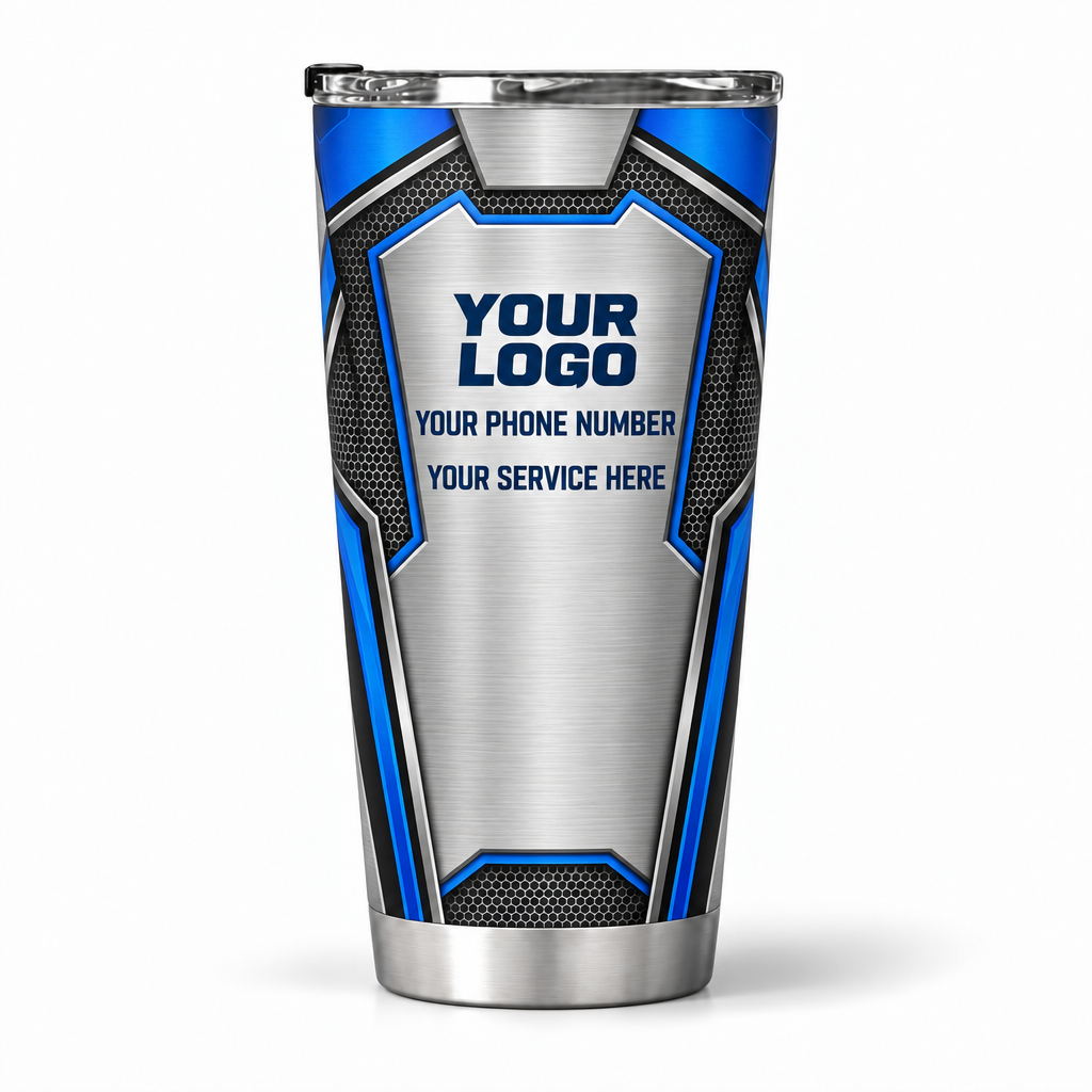 HVMC03 personalized tumbler 20oz back product mockup