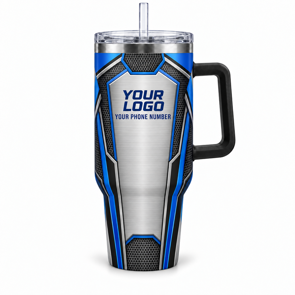 HVMC03 personalized tumbler 40oz front product mockup