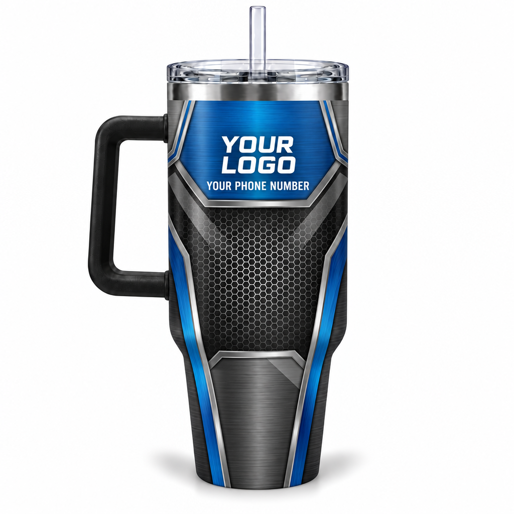 HVMC04B personalized tumbler 40oz back product mockup