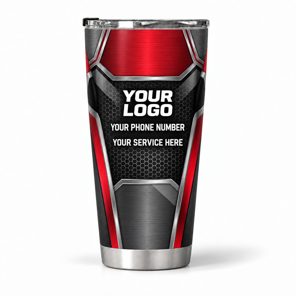 HVMC04R personalized tumbler 20oz back product mockup