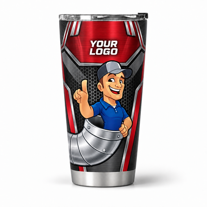 HVMC04R personalized tumbler 20oz front product mockup