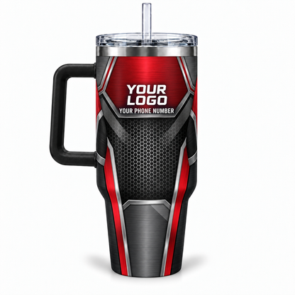 HVMC04R personalized tumbler 40oz back product mockup