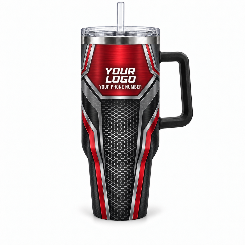 HVMC04R personalized tumbler 40oz front product mockup