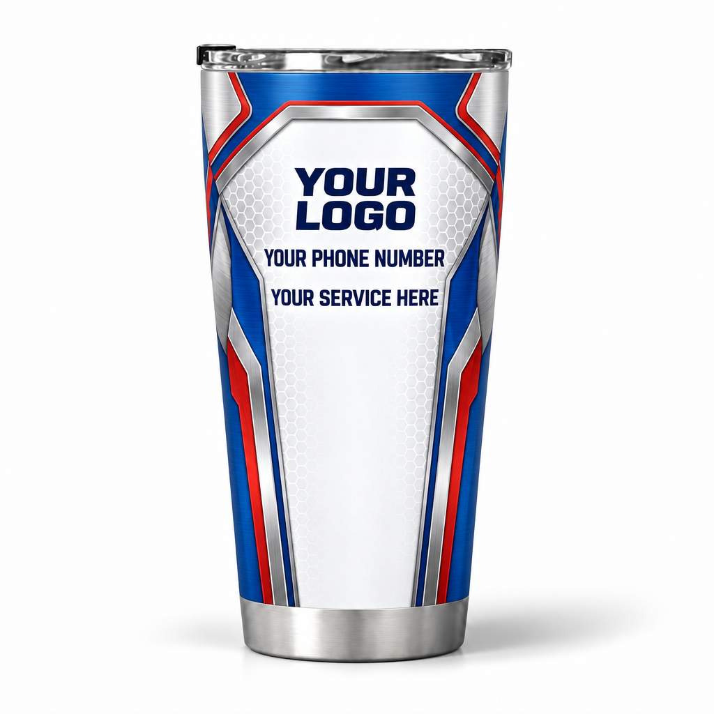 HVMC05B personalized tumbler 20oz back product mockup