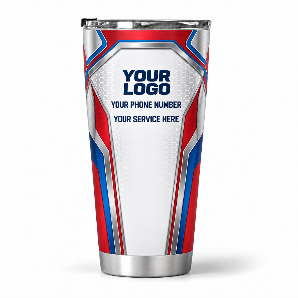 HVMC05R personalized tumbler 20oz back product mockup