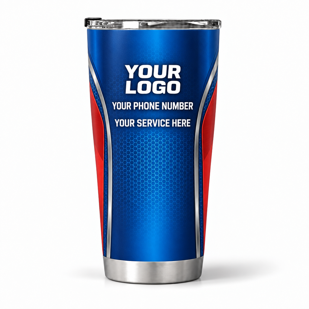 HVMC06 personalized tumbler 20oz back product mockup
