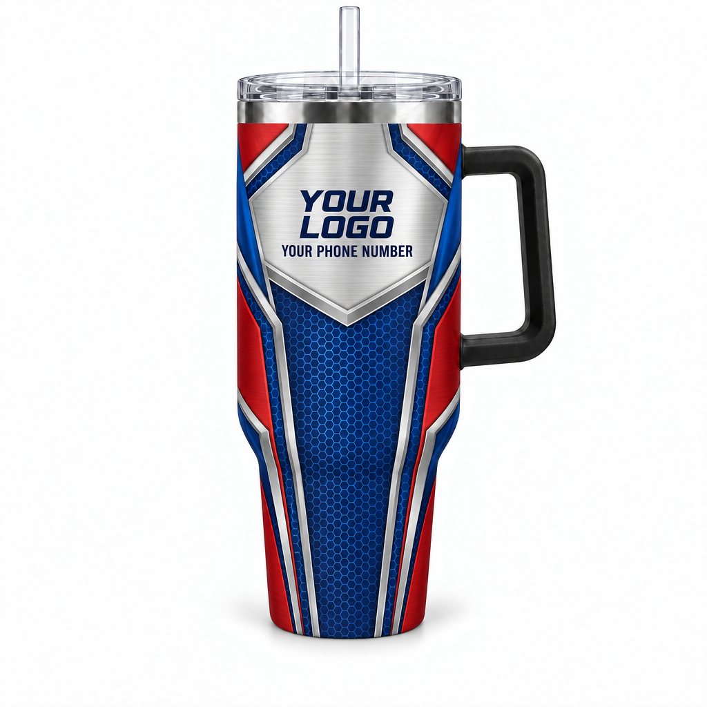 HVMC06 personalized tumbler 40oz front product mockup