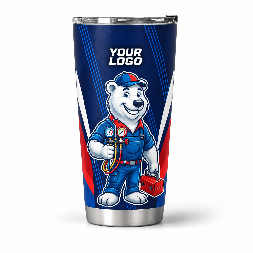 HVMC07 personalized tumbler 20oz front product mockup