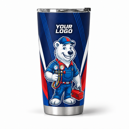 HVMC07 personalized tumbler 20oz front product mockup