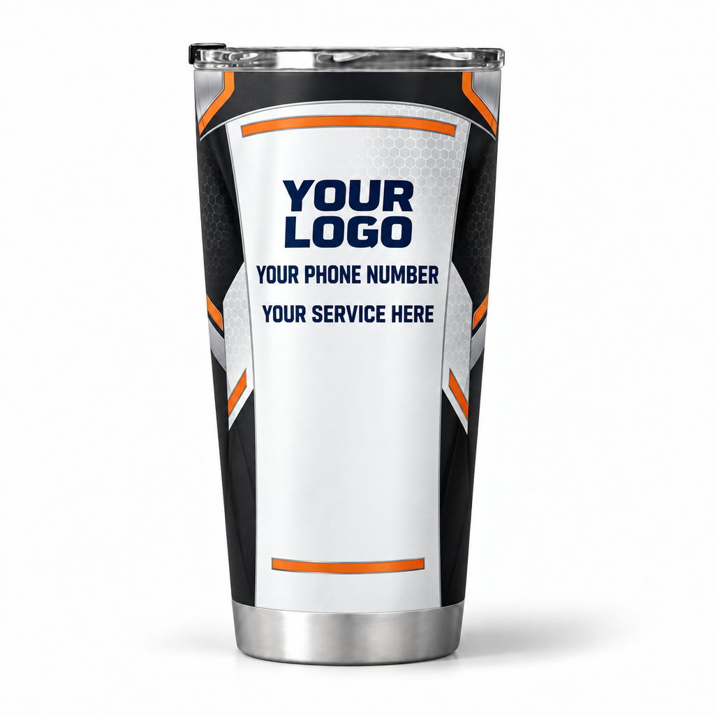 HVMC08 personalized tumbler 20oz back product mockup