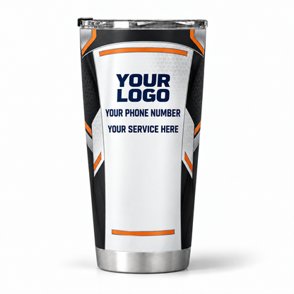 HVMC08 personalized tumbler 20oz back product mockup