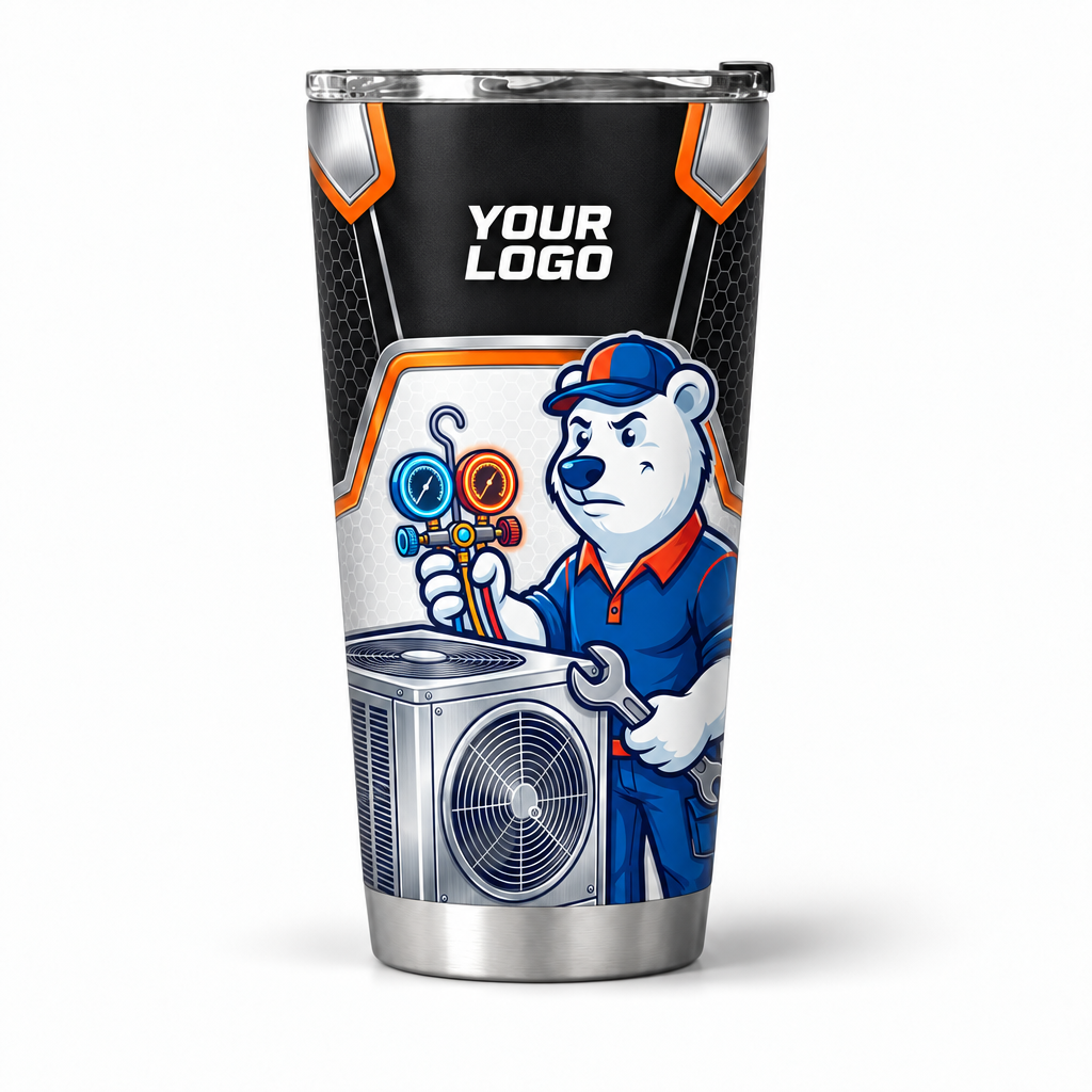 HVMC08 personalized tumbler 20oz front product mockup
