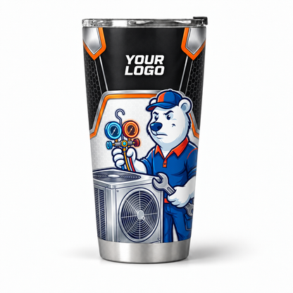 HVMC08 personalized tumbler 20oz front product mockup