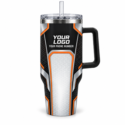 HVMC08 personalized tumbler 40oz front product mockup