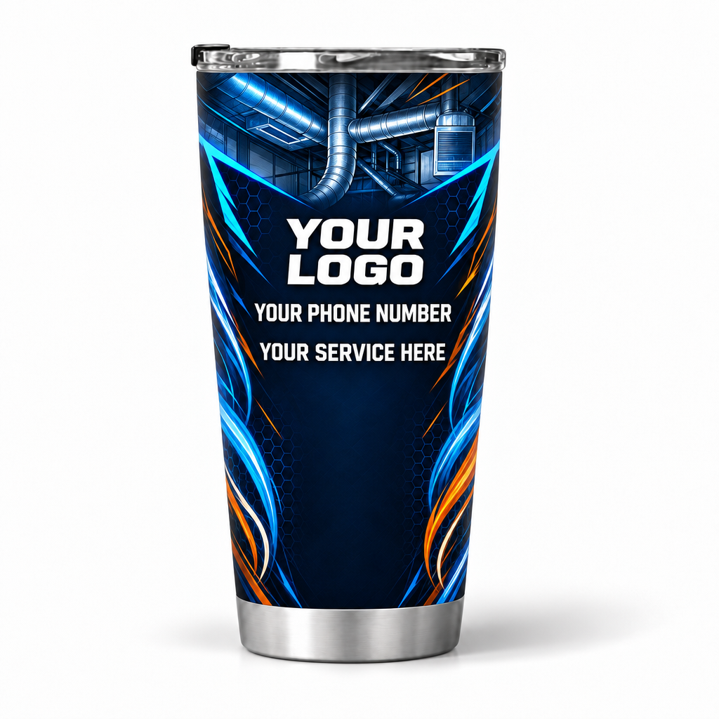 HVN001 personalized tumbler 20oz back product mockup