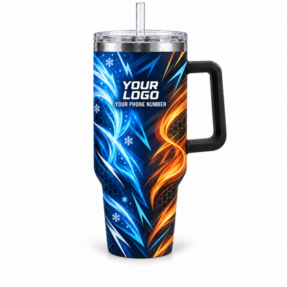 HVN001 personalized tumbler 40oz front product mockup