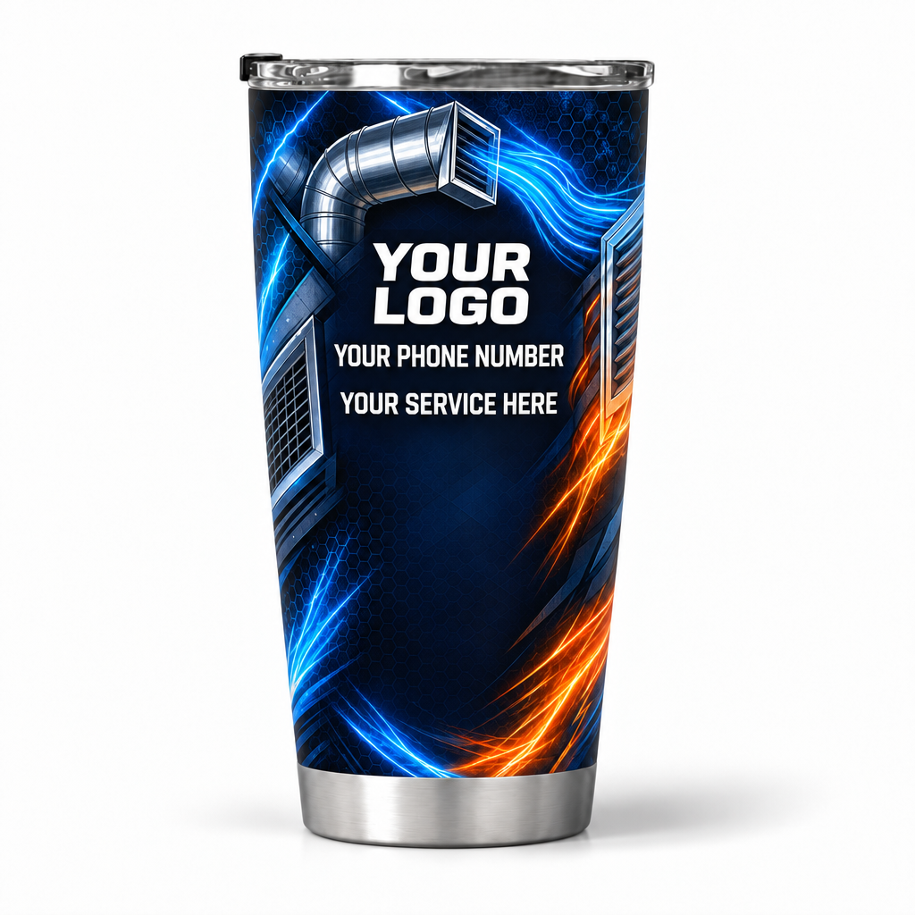 HVN002 personalized tumbler 20oz back product mockup