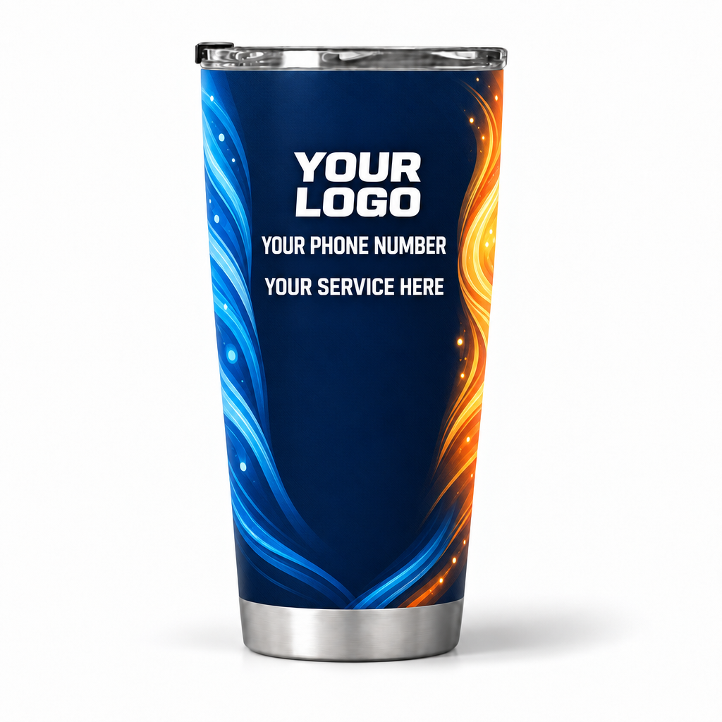 HVN003 personalized tumbler 20oz back product mockup