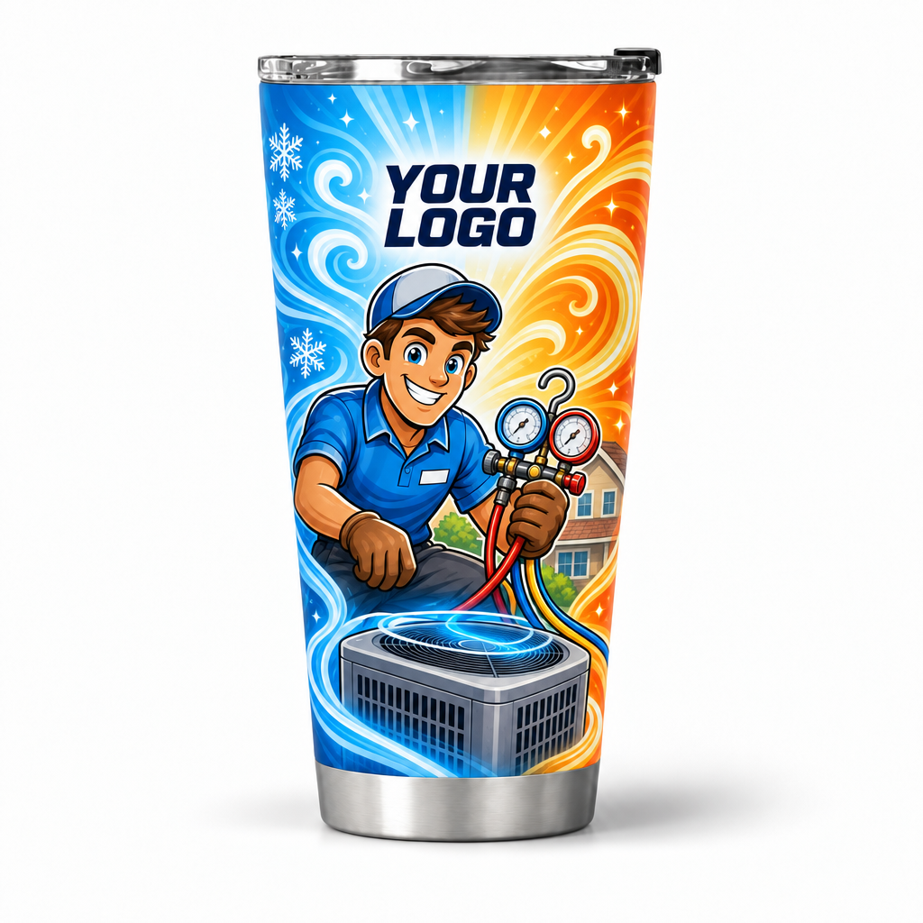HVN003 personalized tumbler 20oz front product mockup