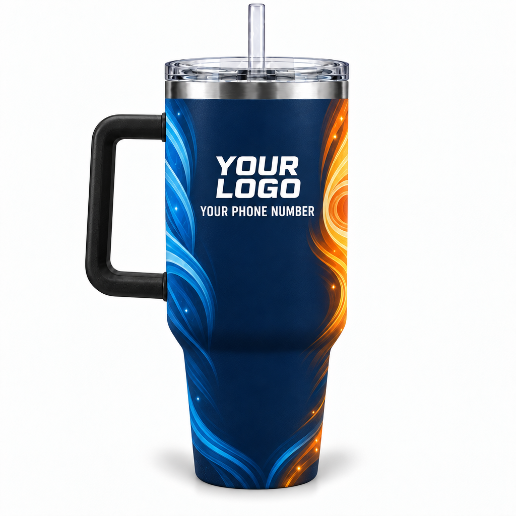 HVN003 personalized tumbler 40oz back product mockup
