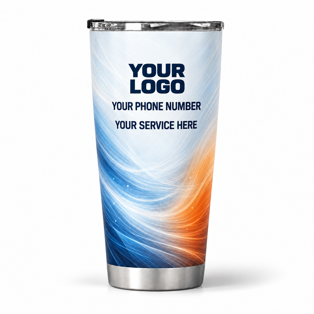 HVN005 personalized tumbler 20oz back product mockup