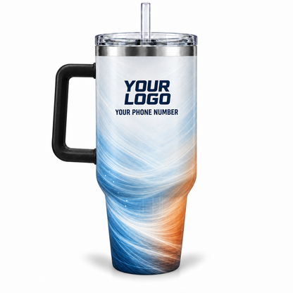 HVN005 personalized tumbler 40oz back product mockup
