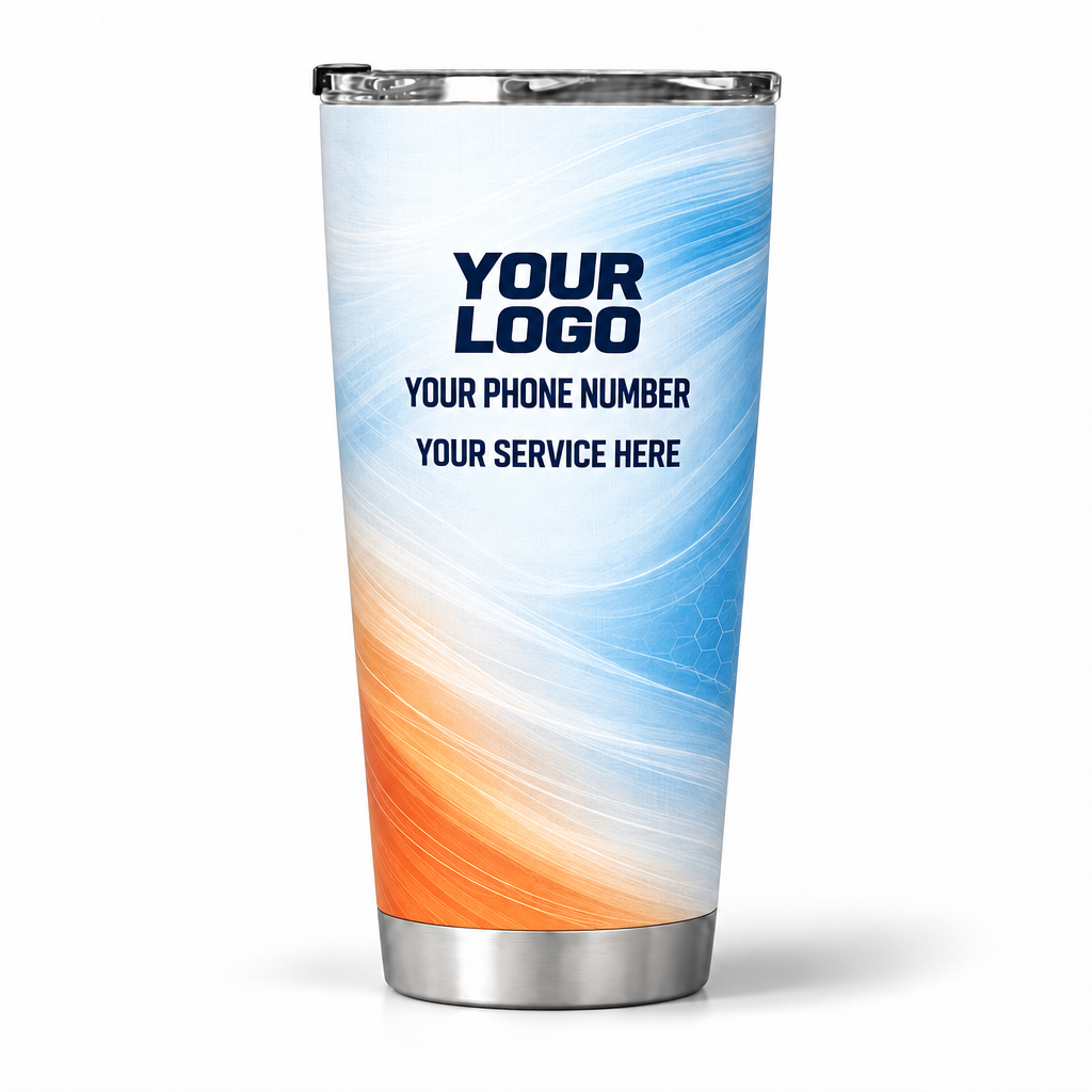 HVN006 personalized tumbler 20oz back product mockup