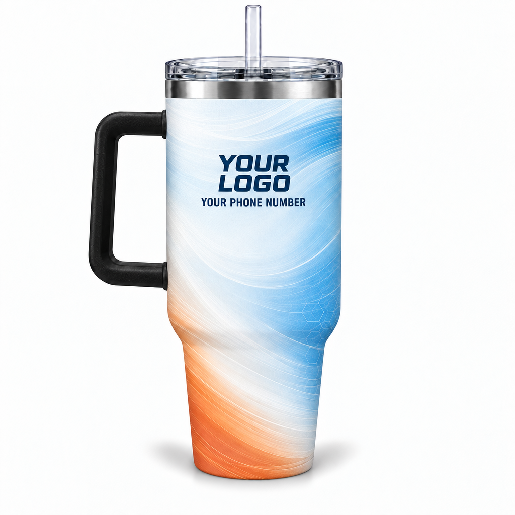 HVN006 personalized tumbler 40oz back product mockup