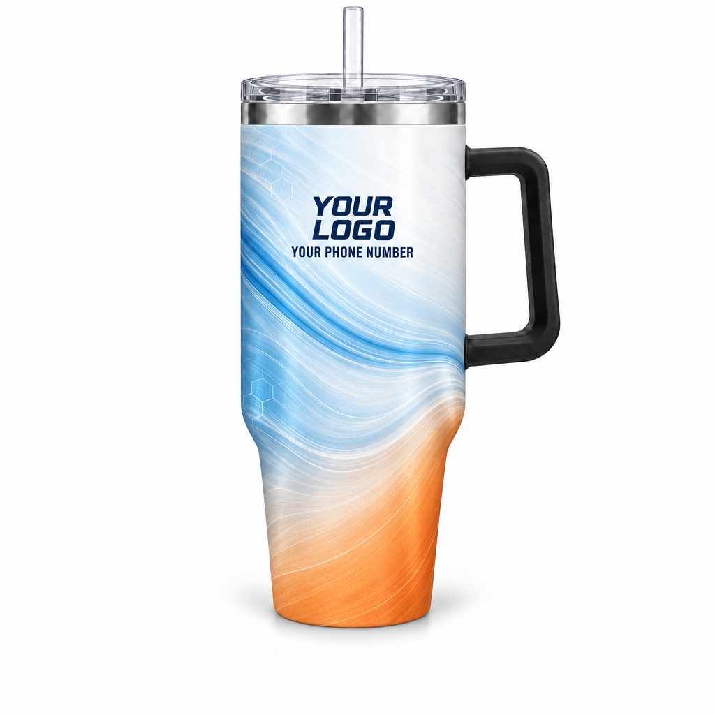 HVN006 personalized tumbler 40oz front product mockup