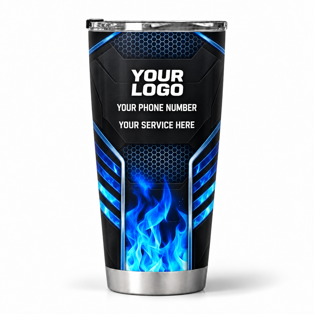 HVPB01 personalized tumbler 20oz back product mockup