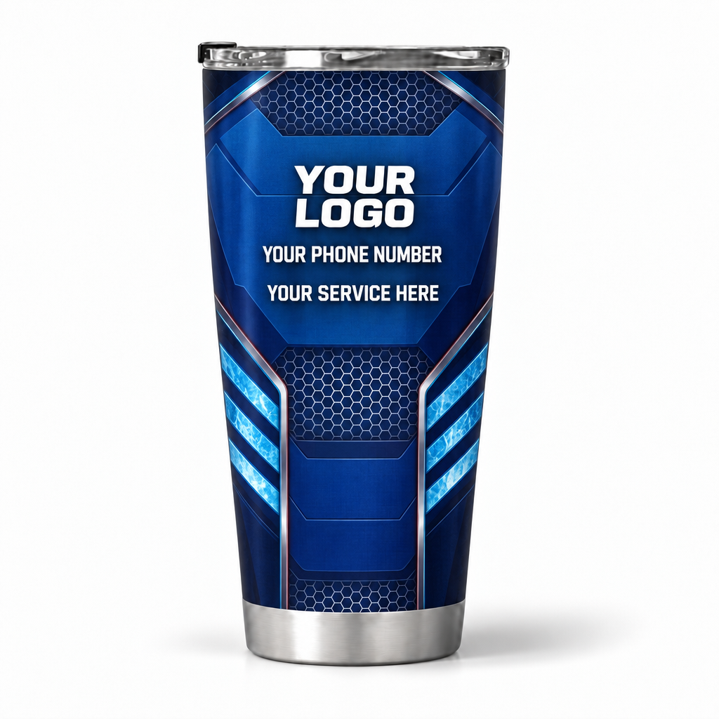 HVPB02 personalized tumbler 20oz back product mockup