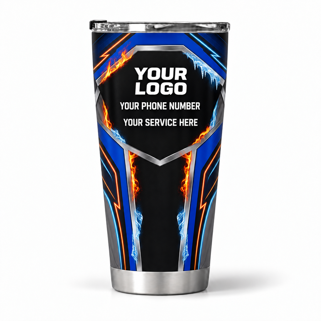 HVPB03 personalized tumbler 20oz back product mockup