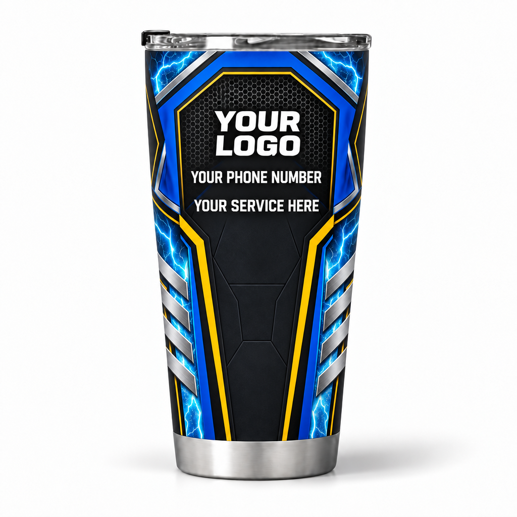 HVPB05 personalized tumbler 20oz back product mockup